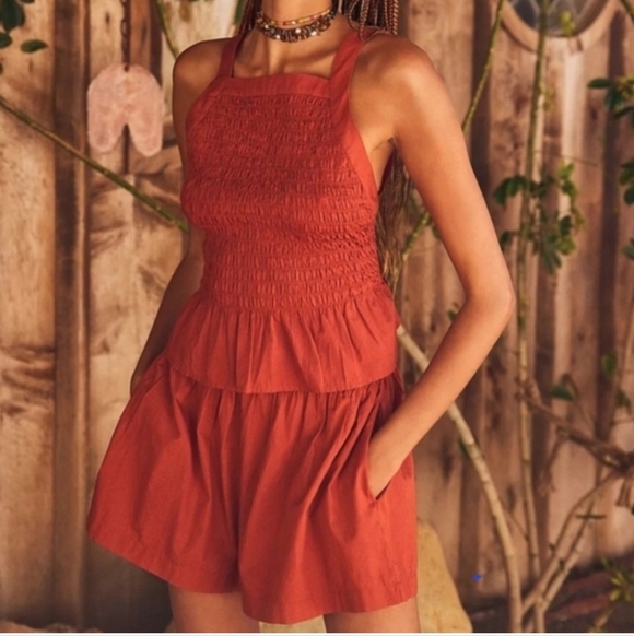 Free People Pants - Free People Rust Jumpsuit